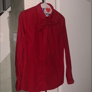 Gucci button down shirt with bow